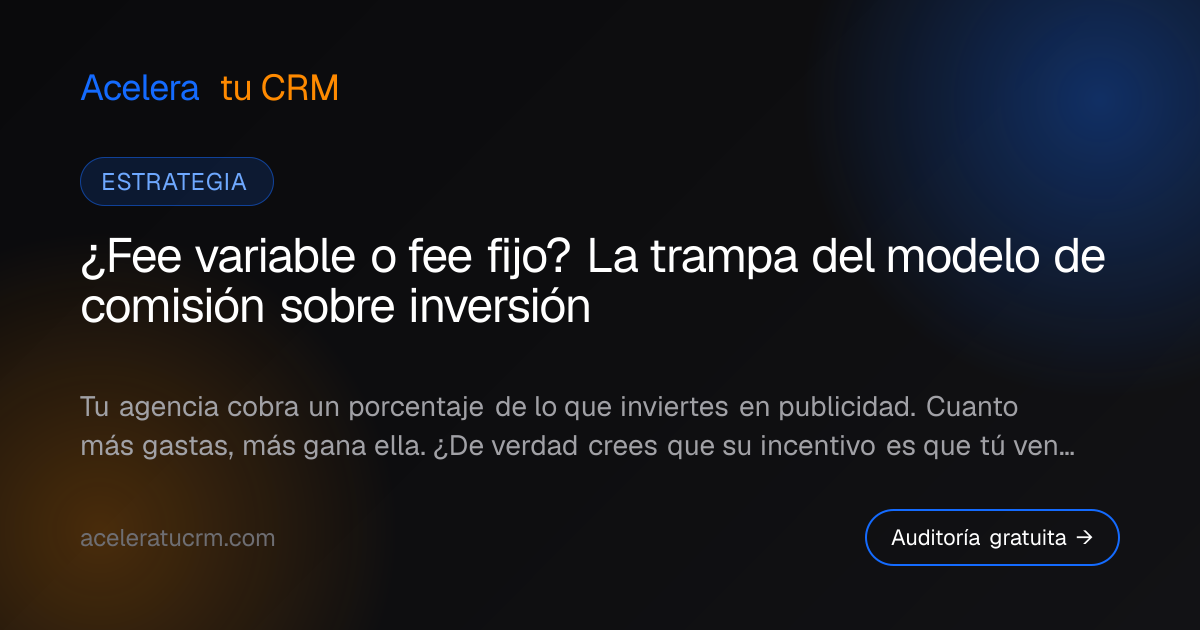 ¿Fee variable o fee fijo? La trampa del modelo de comisión sobre inversión