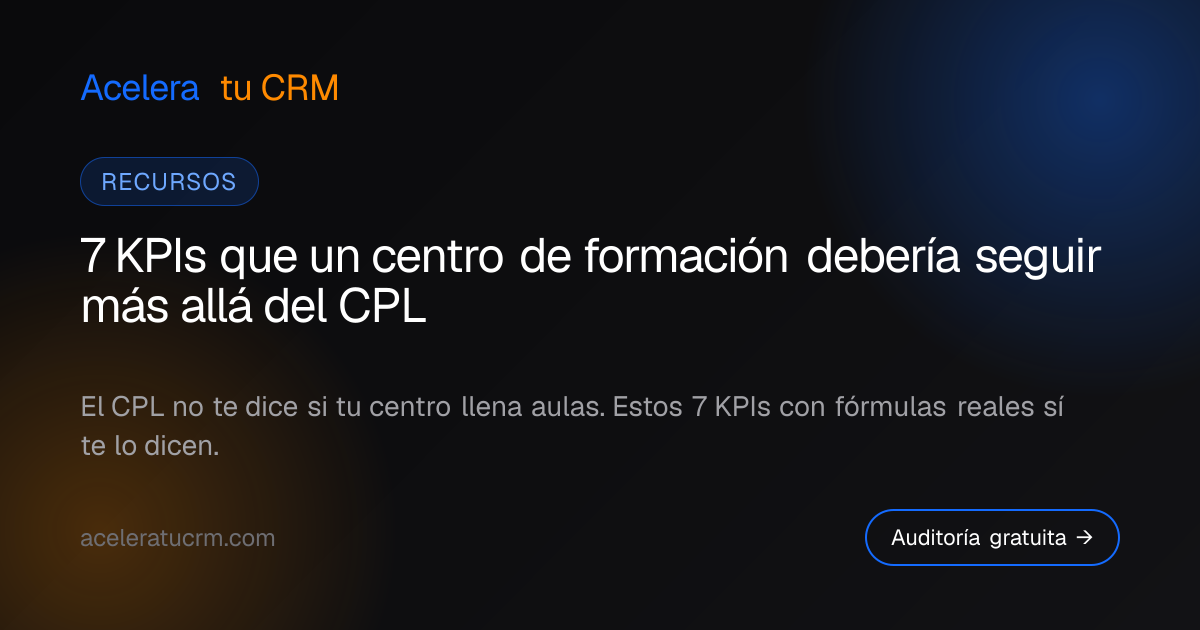 7 KPIs que un centro de formación debería seguir más allá del CPL