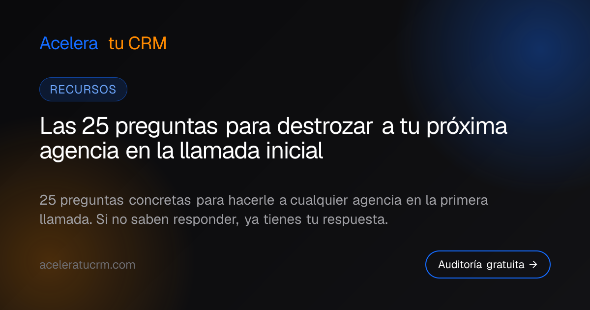 Las 25 preguntas para destrozar a tu próxima agencia en la llamada inicial